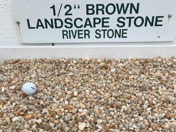 1 2 Brown Landscape Stone Pea Gravel, Landscape Rock Coverage Calculator